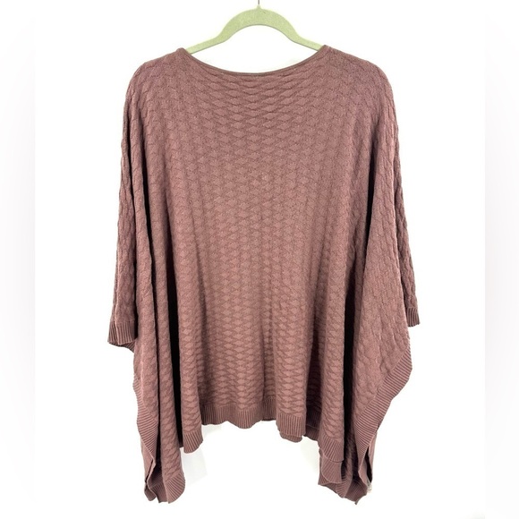 Lululemon Divinity Poncho Woven Spanish Oak Cashmere Blend Shawl Wrap Sweater - Picture 9 of 9
